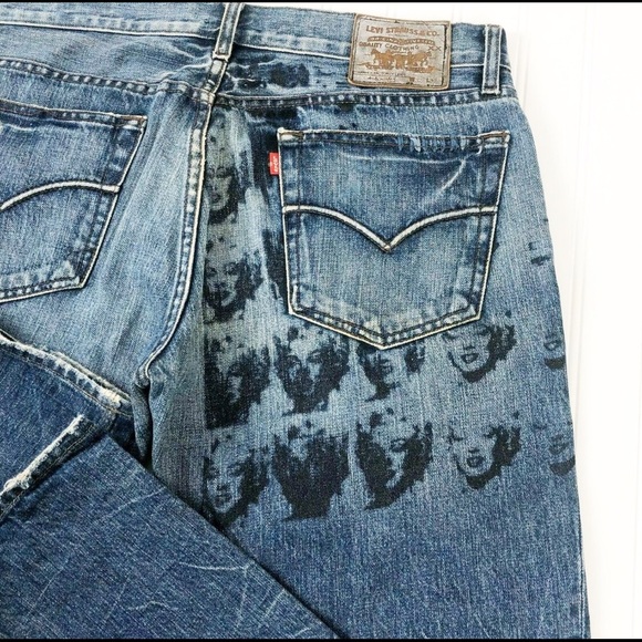 Andy Warhol Levi's Limited Edition Jeans M.Monroe - Picture 3 of 8
